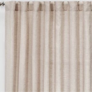 Threshold 100% Linen Light Filtering Curtain Panels
